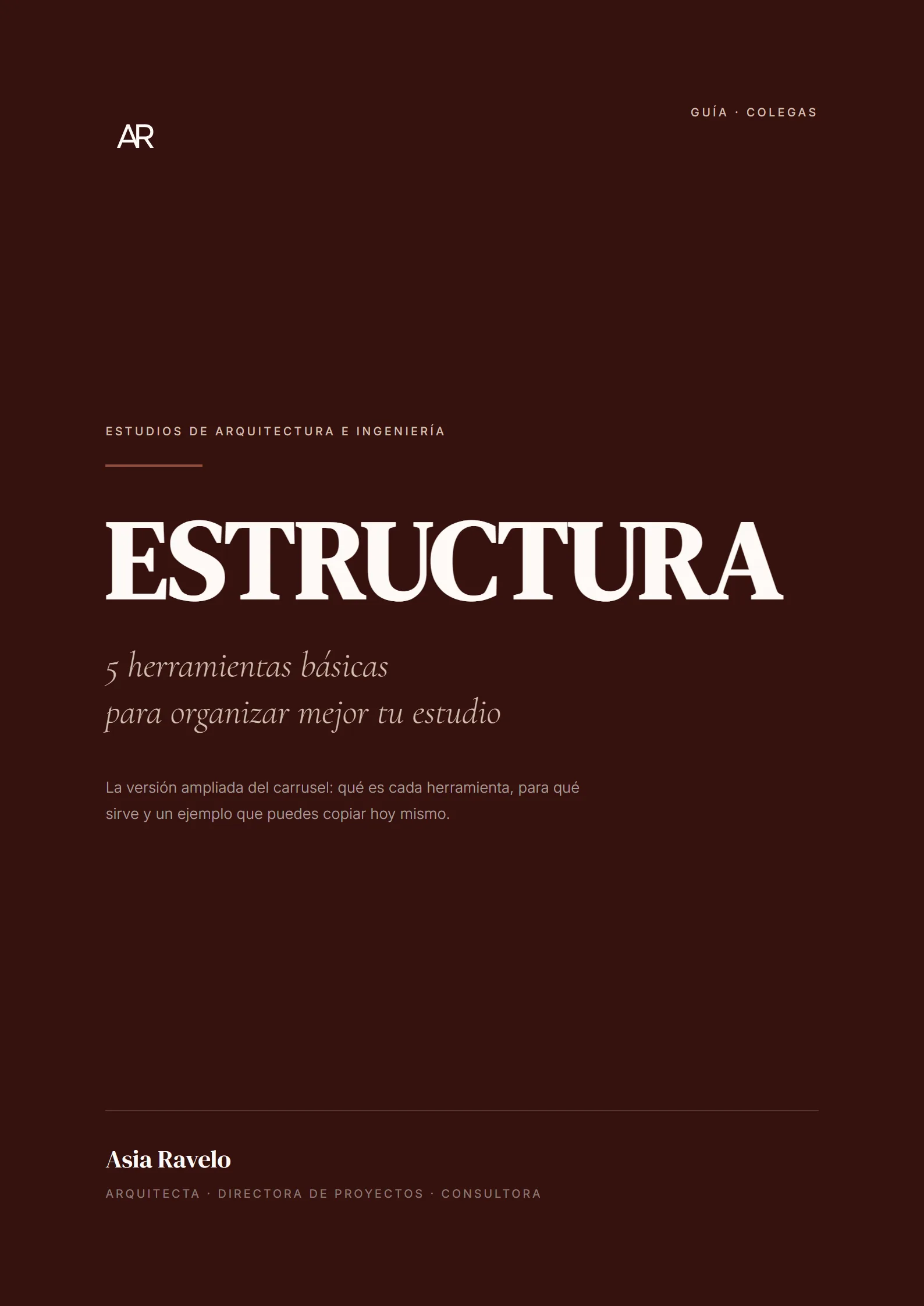 Portada de la guía ESTRUCTURA